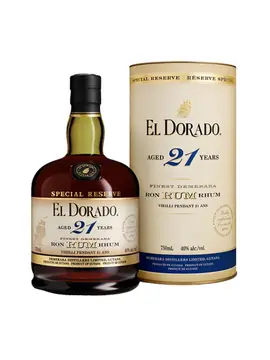 El Dorado 21 Yr. Rum 750ml bottle