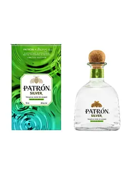 Patron Silver Rain Water Tin 750ml bottle