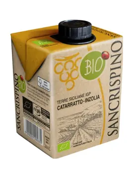 Sancrisp Organic White Catarrato-Inzolia 500ml bottle