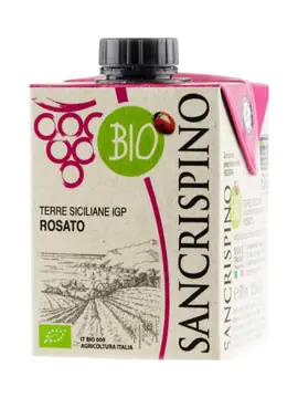 Sancrispino Organic Rose Rosato 500ml bottle