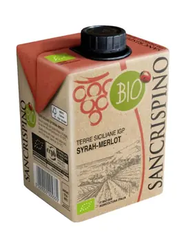 Sancrispino Organic Red Syrah Merlot 500ml bottle