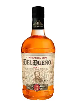 Caribbean Del Dueno Spiced Rum 40% 700ml bottle